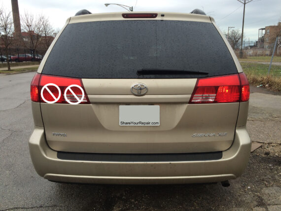 How To Replace Toyota Sienna Liftgate Tail Lights