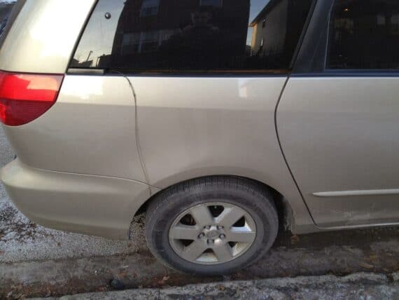 Broken sliding door cable on 2004 Toyota Sienna