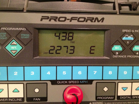 How to Determine How Many Miles Your ProForm Crosswalk Caliber Elite Treadmill Has On It, Information Mode