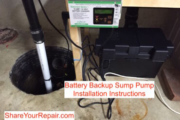 Battery Backup Sump Pump Installation Instructions