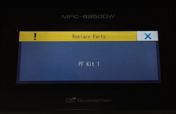 Brother MFC-8950DW Replace Parts PF Kit 1 Error