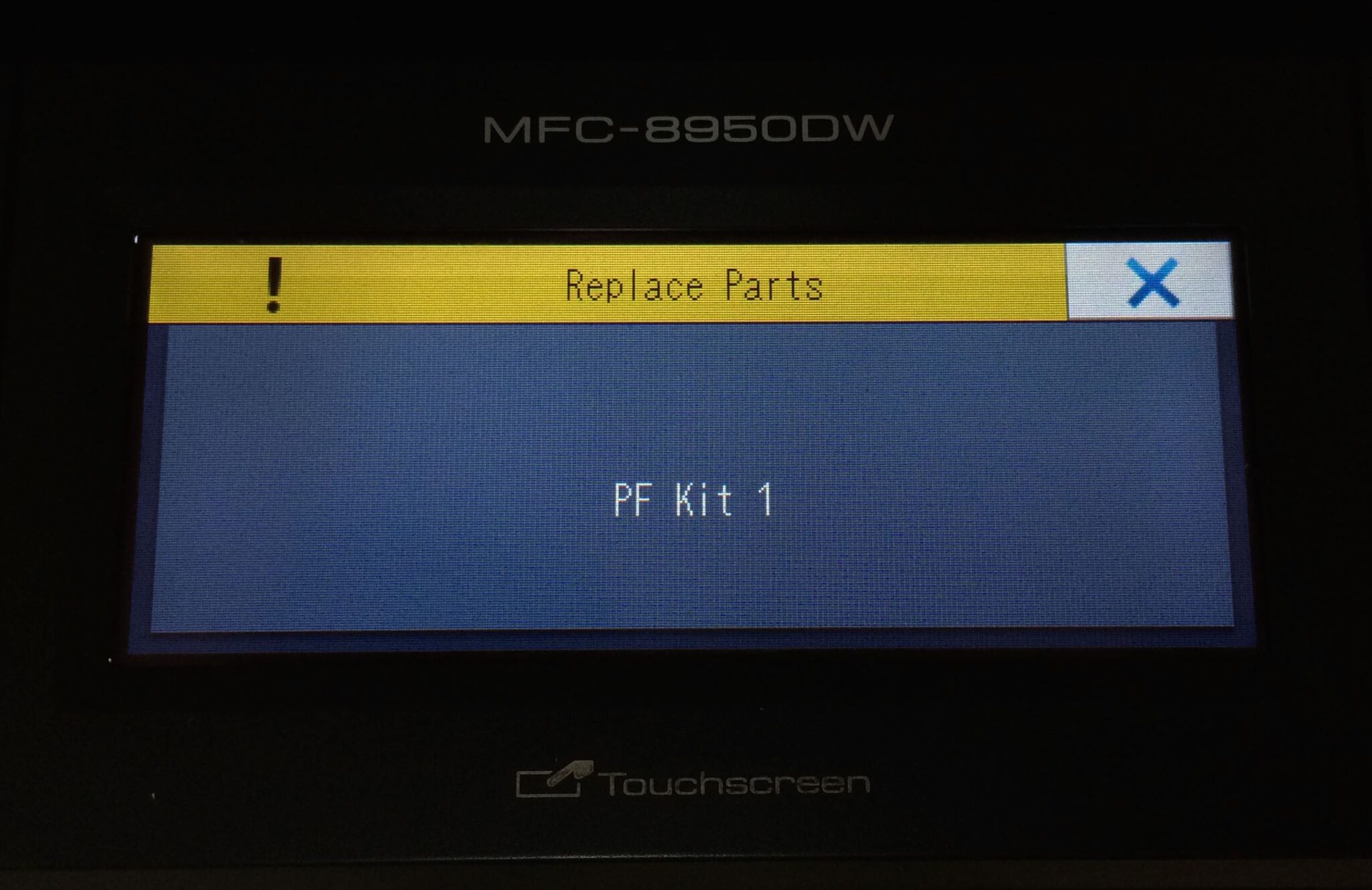 How to Fix Brother MFC8950 Replace Parts PF Kit 1 Error · Share Your