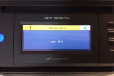 How to Reset Replace Laser Unit Message on Brother MFC-8950 Printer