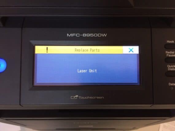 How to Reset Replace Laser Unit Message on Brother MFC-8950 Printer