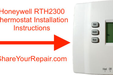 Honeywell RTH2300 Thermostat Installation Instructions