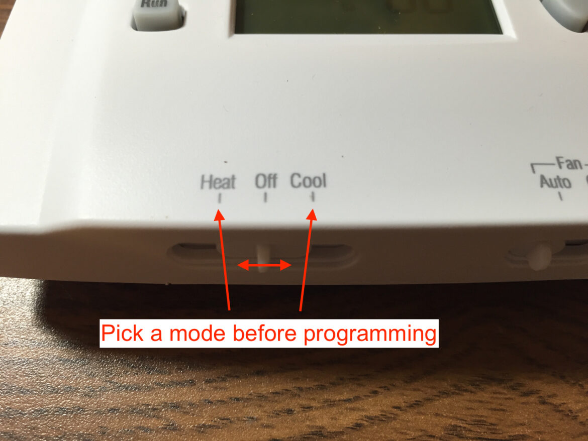 Honeywell Thermostat RTH2300 Programming Instructions · Share Your Repair