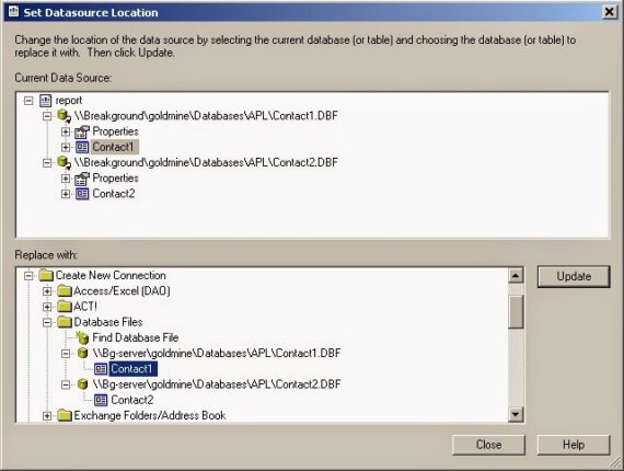 How To Change Database Location in Crystal Reports