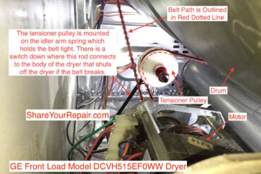 How to Replace GE Dryer Idler Pulley and Belt