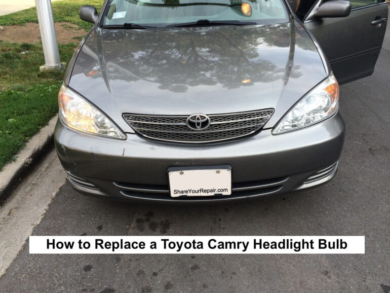 How to Replace Headlight Bulb Toyota Camry 2001-2006