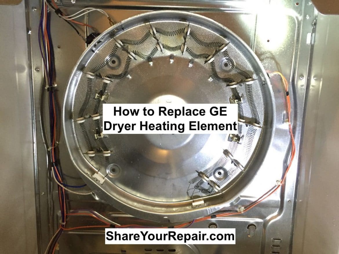 How To Change Dryer Heating Element How to Replace Heating Element on GE Electric Dryer · Share Your Repair