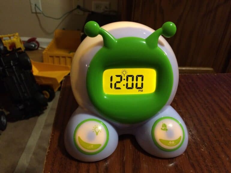 How to set the time and alarms on an OK to Wake Children's Alarm