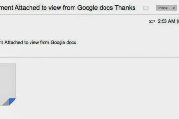 Email Phishing Scheme: You have new document Attached to view from Google docs
