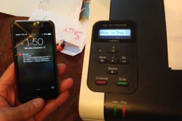 Push Notifications Notifying You That Your Printer is Out of Paper