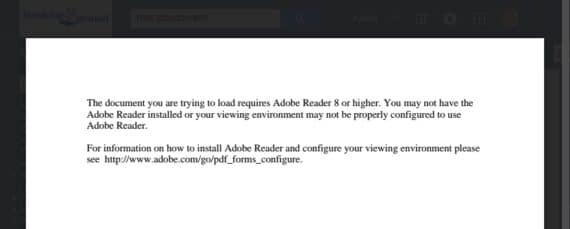 How to Fix the Error The Document you are trying to load requires Adobe Reader 8 or higher