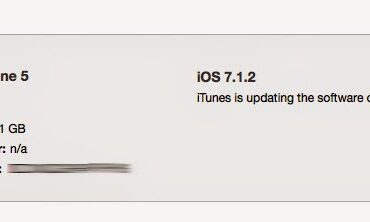 iPhone 5 Being Upgraded from 7.1.2 to 8.0