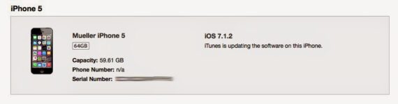 iPhone 5 Being Upgraded from 7.1.2 to 8.0