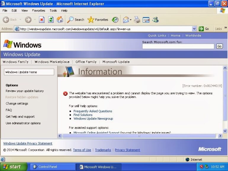 How to Fix Windows Update Failing on New Install of Windows XP