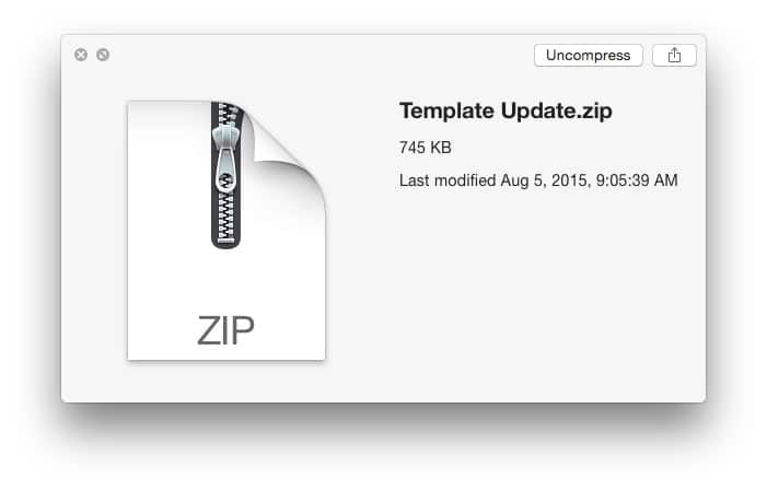 Wordpress Theme Update Zip File